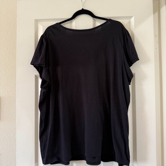 Black Plus Size Womens Shirt Top - Picture 3 of 3
